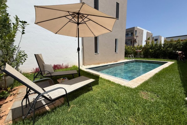 Appartement d&rsquo;Exception en Rez-de-Jardin à Opale Square, Dar Bouazza